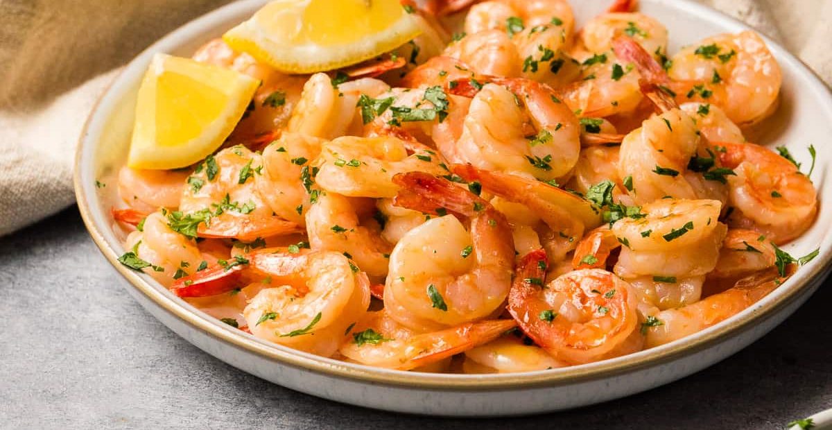 Air Fryer Lemon Garlic Shrimp