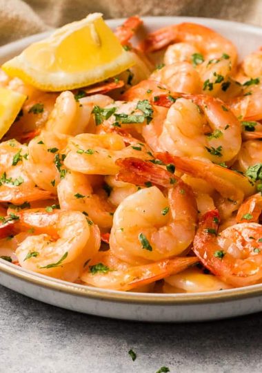 Air Fryer Lemon Garlic Shrimp