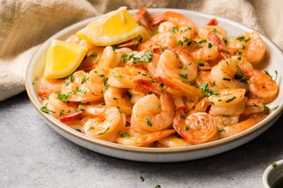 Air Fryer Lemon Garlic Shrimp