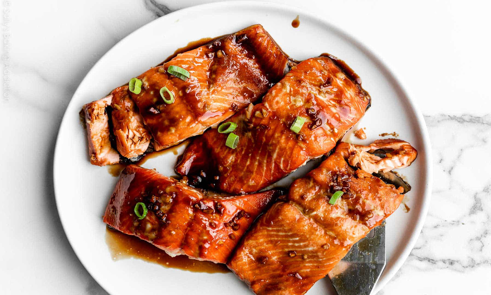 Honey Garlic Glazed Salmon