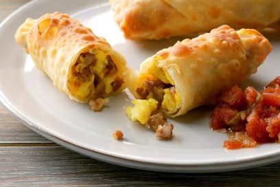 Rise and Shine with Cheesy Breakfast Egg Rolls