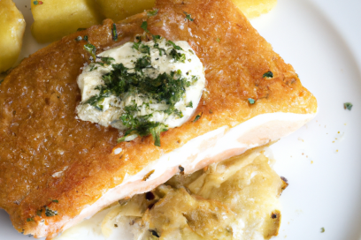 Potato and Horseradish Crusted Salmon