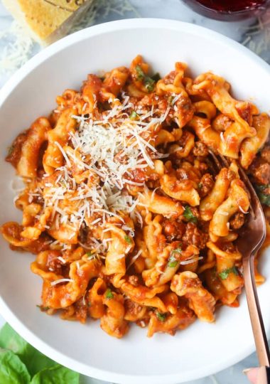 Ground Instant Pot Beef Pasta