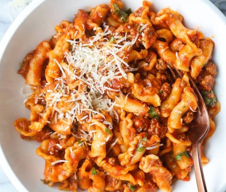 Ground Instant Pot Beef Pasta