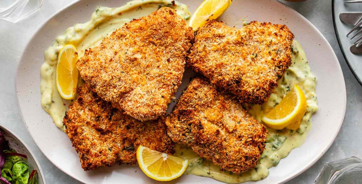 Panko-Crusted Baked Haddock