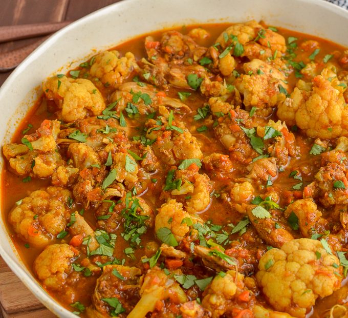 Cauliflower and Chicken Curry Recipe