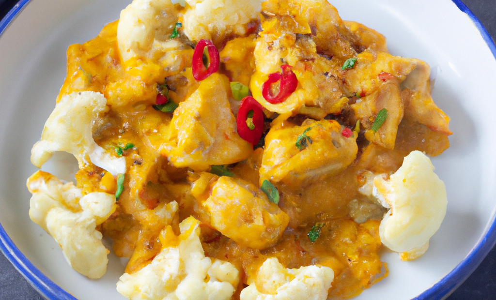 Easy Cauliflower and Chicken Curry