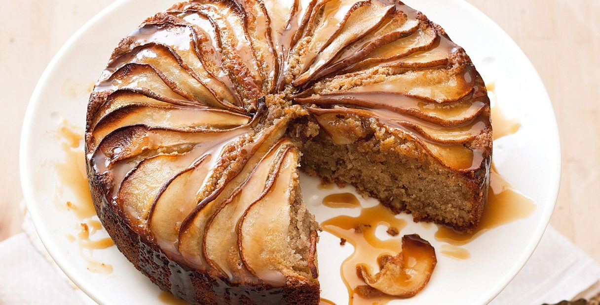 Spiced Pear and Walnut Cake