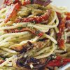 Spaghetti Aglio e Olio with Roasted Vegetables